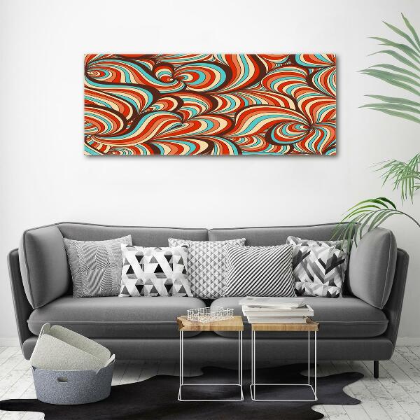 Glass wall art large Rotating pattern