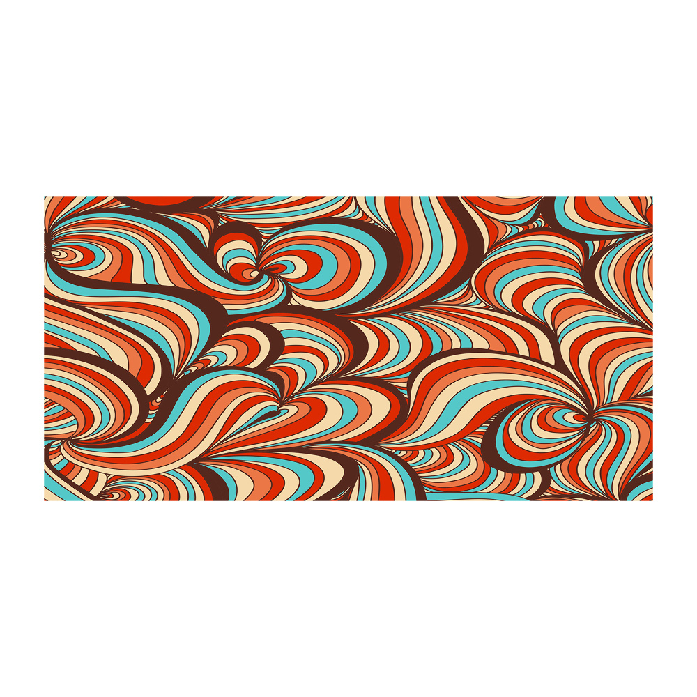 Glass wall art large Rotating pattern