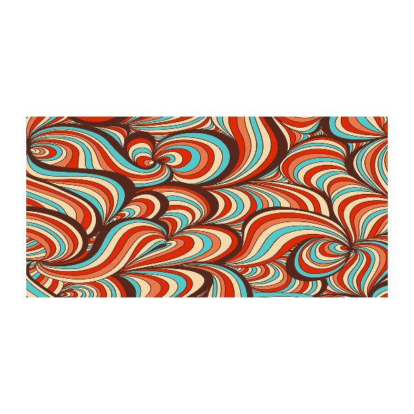 Glass wall art large Rotating pattern