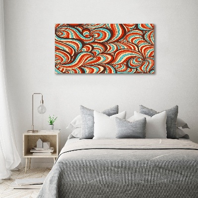 Glass wall art large Rotating pattern