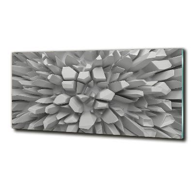 Glass art print 3d abstraction