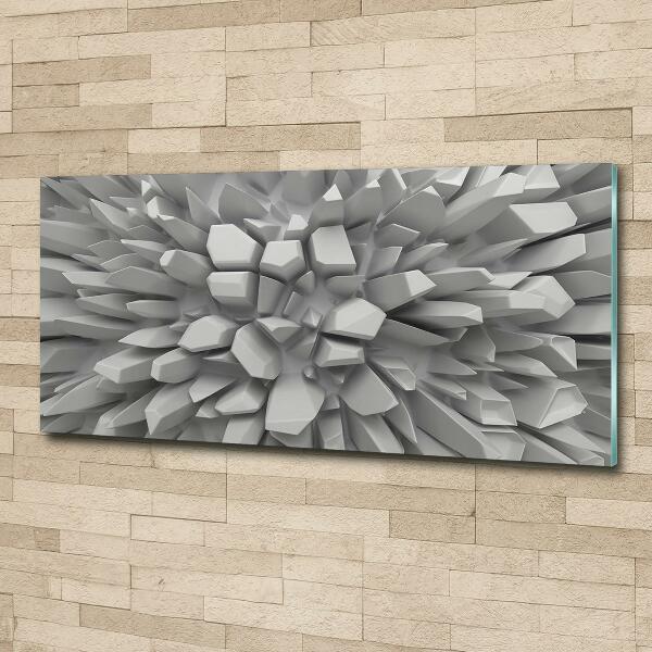 Glass art print 3d abstraction