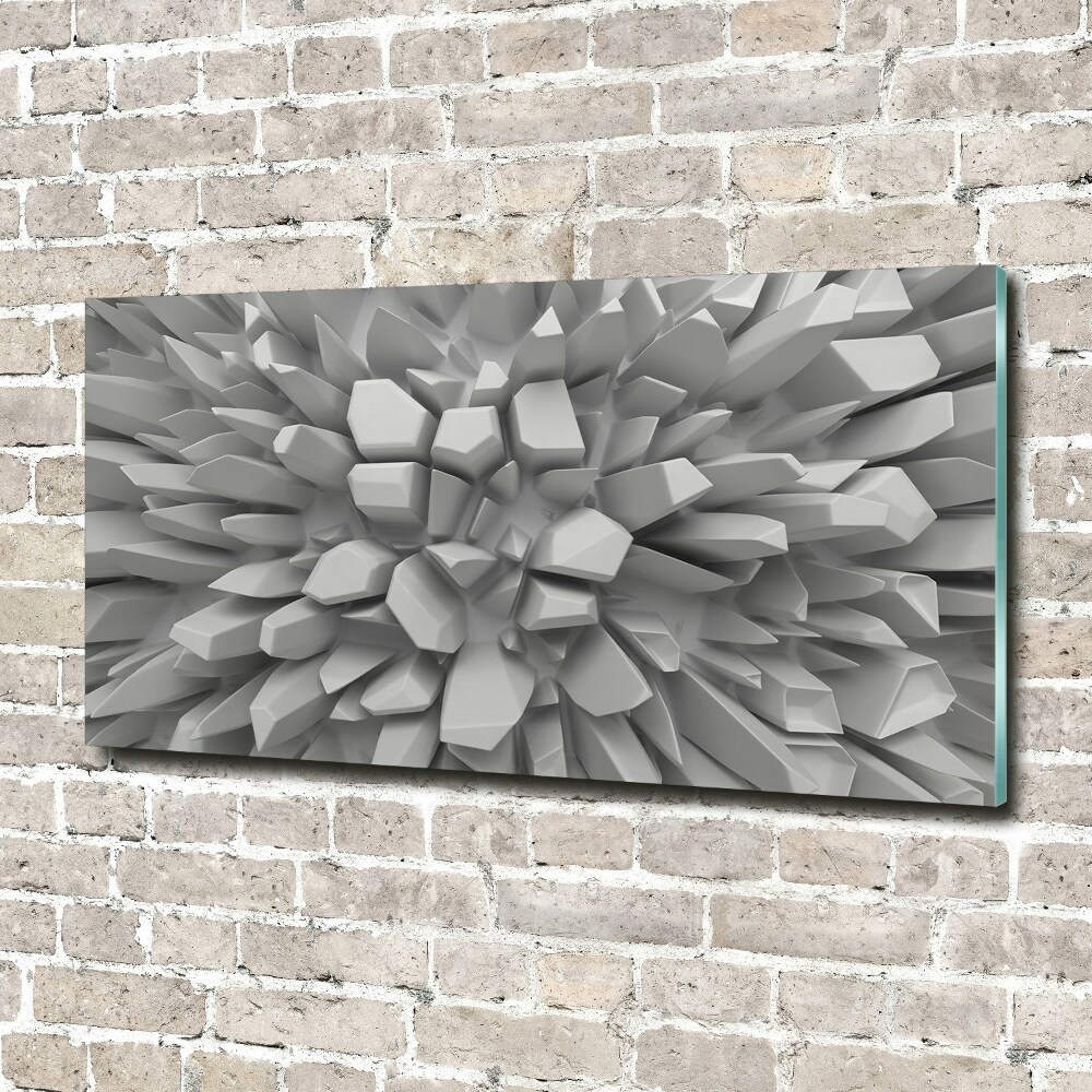 Glass art print 3d abstraction