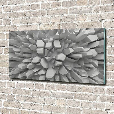 Glass art print 3d abstraction