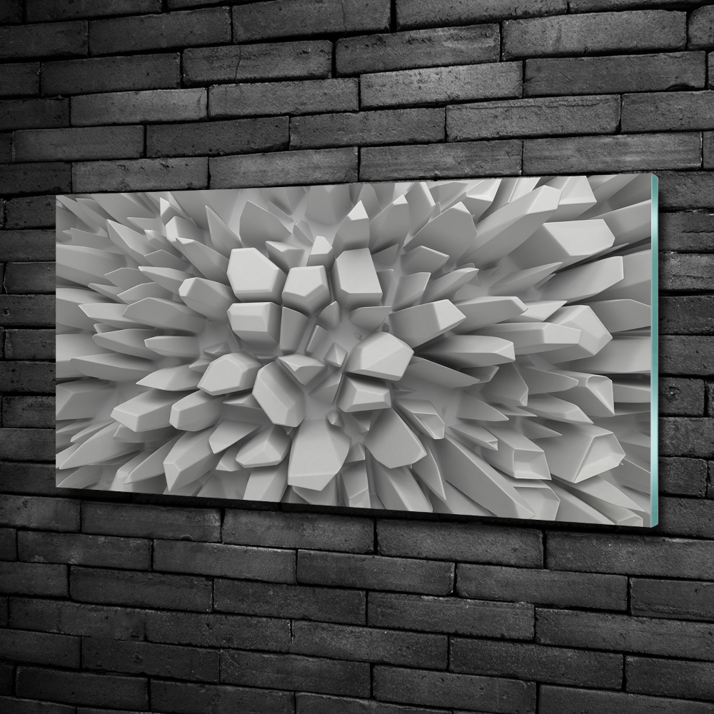 Glass art print 3d abstraction