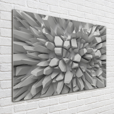 Glass art print 3d abstraction