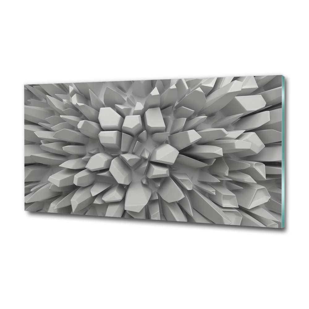 Glass art print 3d abstraction