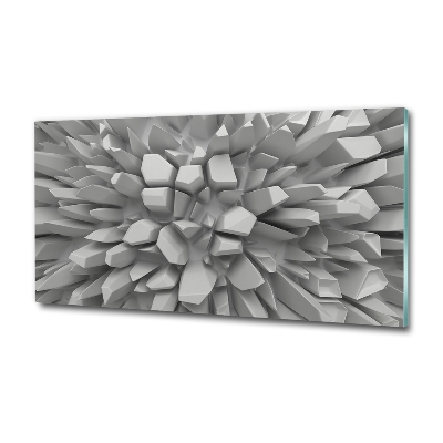 Glass art print 3d abstraction