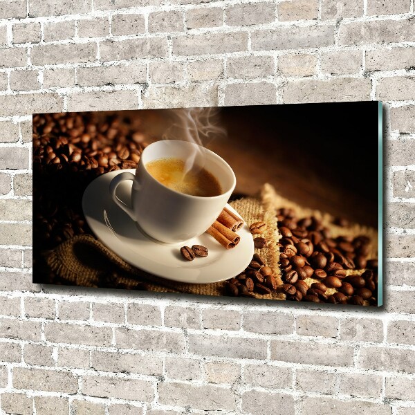 Glass art print Coffee in a cup