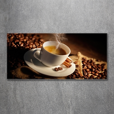 Glass art print Coffee in a cup