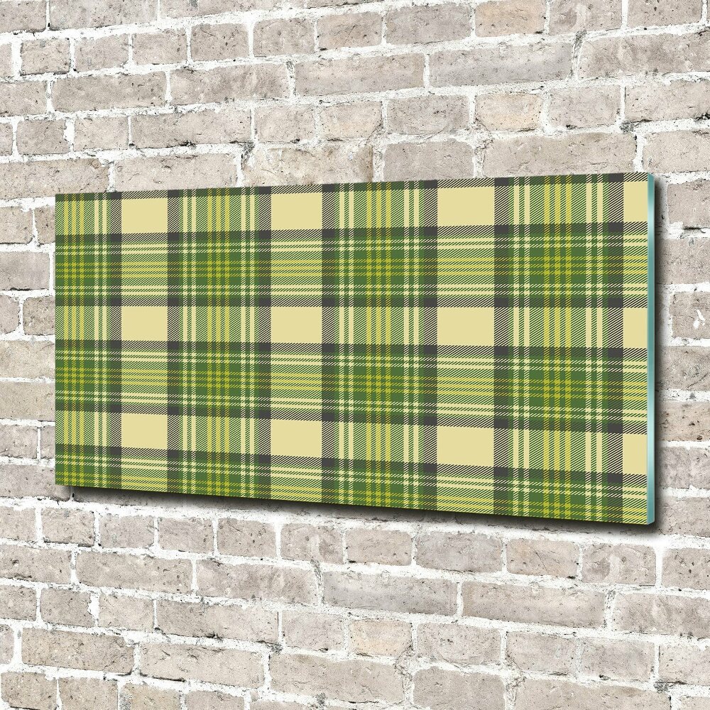 Glass picture print Green grille