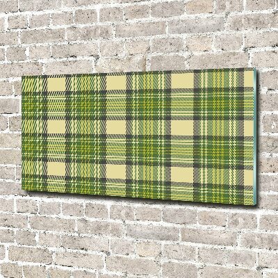 Glass picture print Green grille