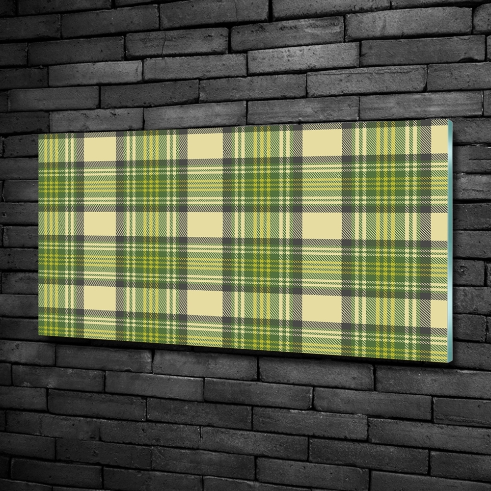 Glass picture print Green grille