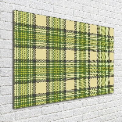 Glass picture print Green grille