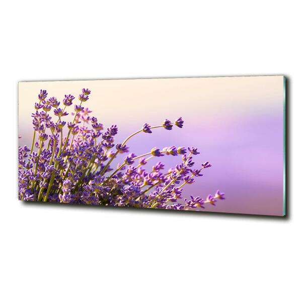 Photo printed on glass Lavender