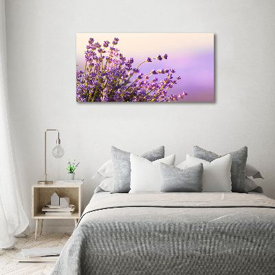 Photo printed on glass Lavender