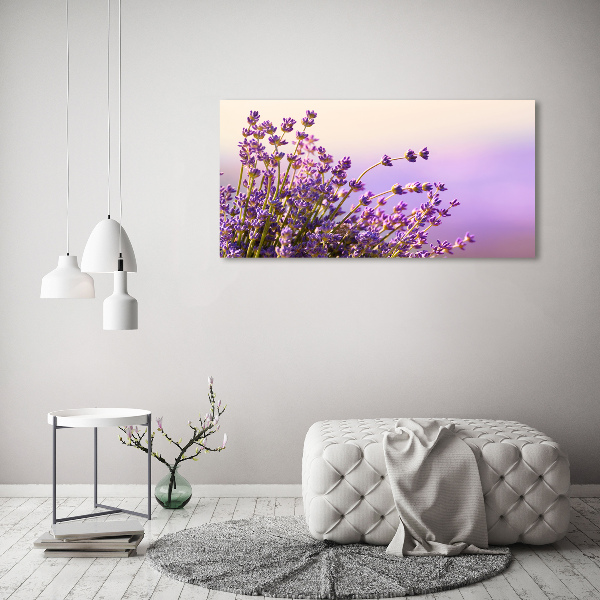 Photo printed on glass Lavender