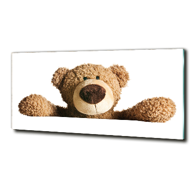 Photo printed on glass Teddy bear