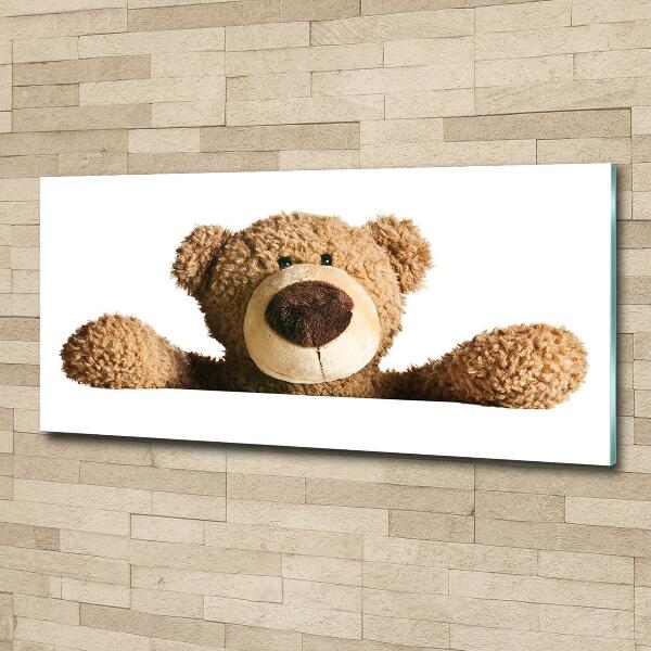 Photo printed on glass Teddy bear