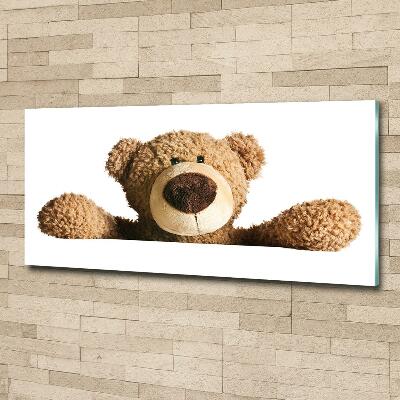 Photo printed on glass Teddy bear