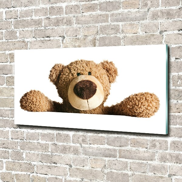 Photo printed on glass Teddy bear