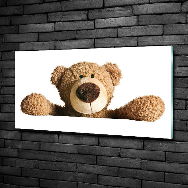 Photo printed on glass Teddy bear