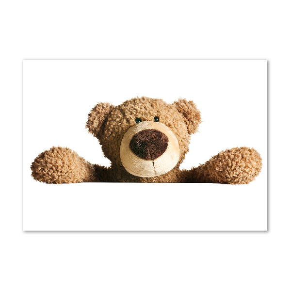 Photo printed on glass Teddy bear