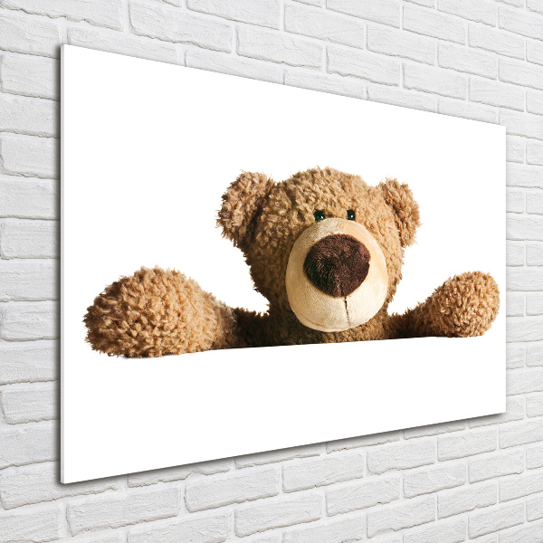 Photo printed on glass Teddy bear