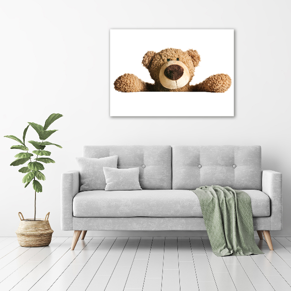 Photo printed on glass Teddy bear