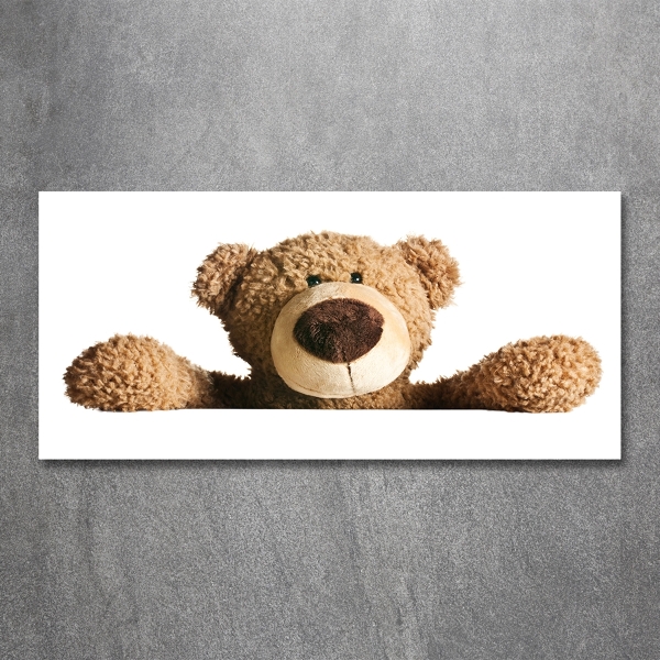 Photo printed on glass Teddy bear