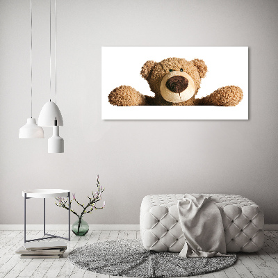 Photo printed on glass Teddy bear