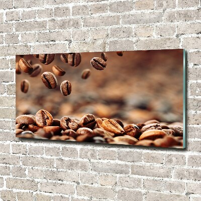 Glass art picture Coffee beans