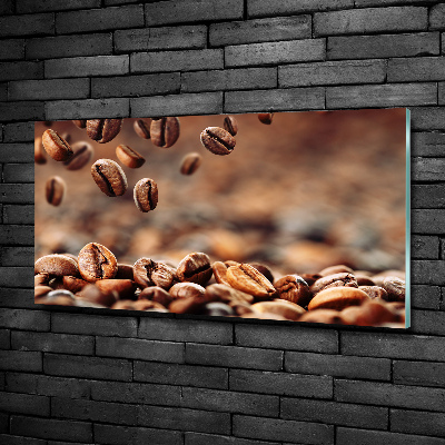 Glass art picture Coffee beans