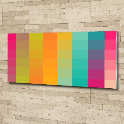 Wall art on glass Colorful squares