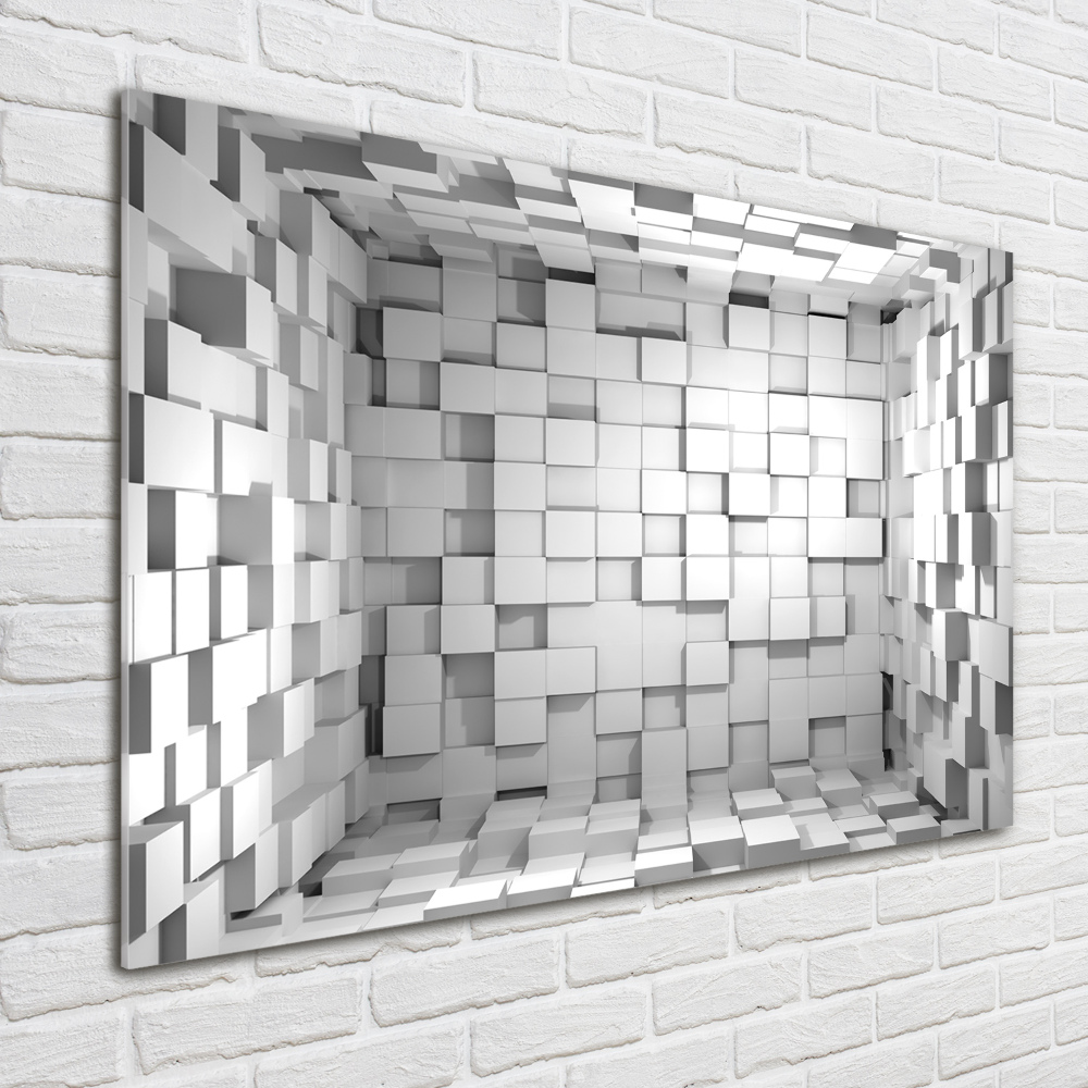 Glass art print Cubes