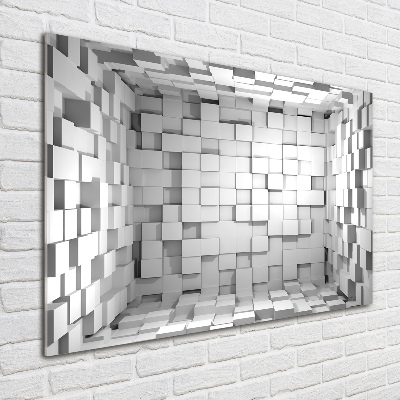 Glass art print Cubes