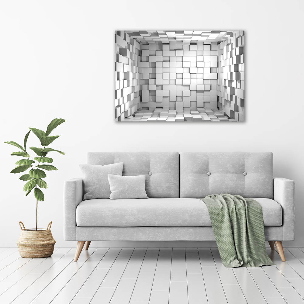 Glass art print Cubes