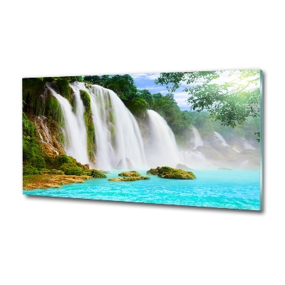 Glass picture print Waterfall