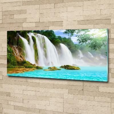 Glass picture print Waterfall