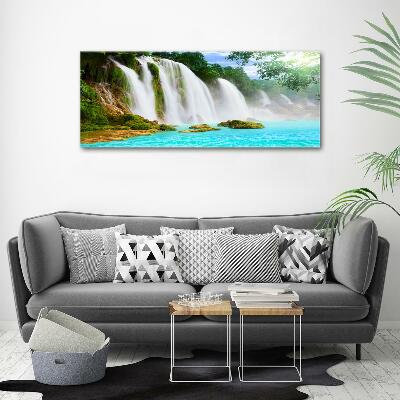 Glass picture print Waterfall