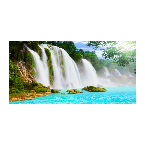 Glass picture print Waterfall