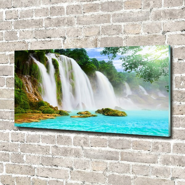 Glass picture print Waterfall