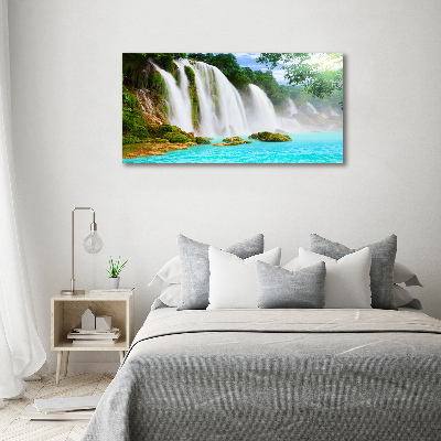 Glass picture print Waterfall