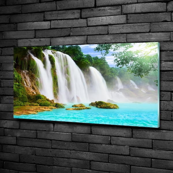 Glass picture print Waterfall