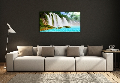 Glass picture print Waterfall