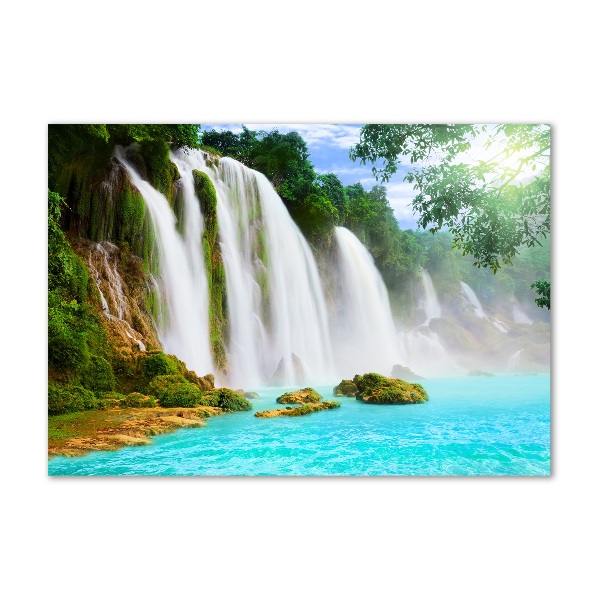 Glass picture print Waterfall