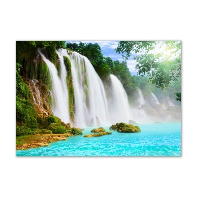 Glass picture print Waterfall