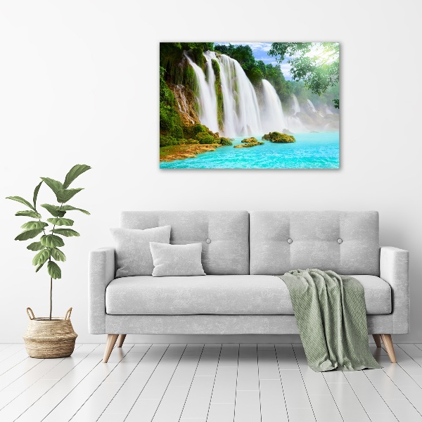 Glass picture print Waterfall