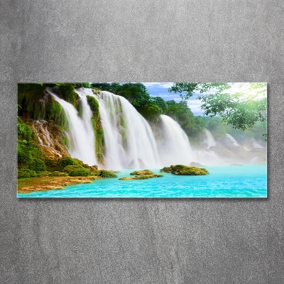 Glass picture print Waterfall