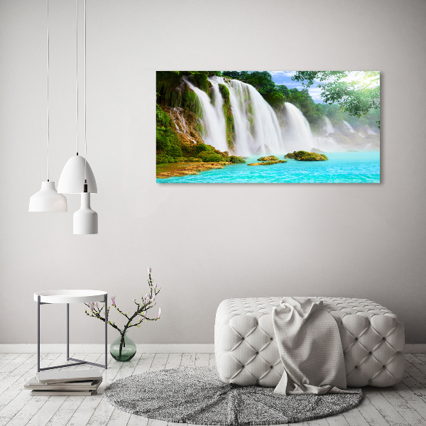 Glass picture print Waterfall